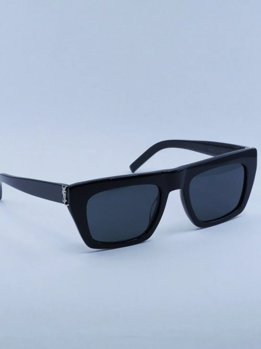 Saint Laurent SLM131 001 Rectangle Unisex Sunglasses - Black